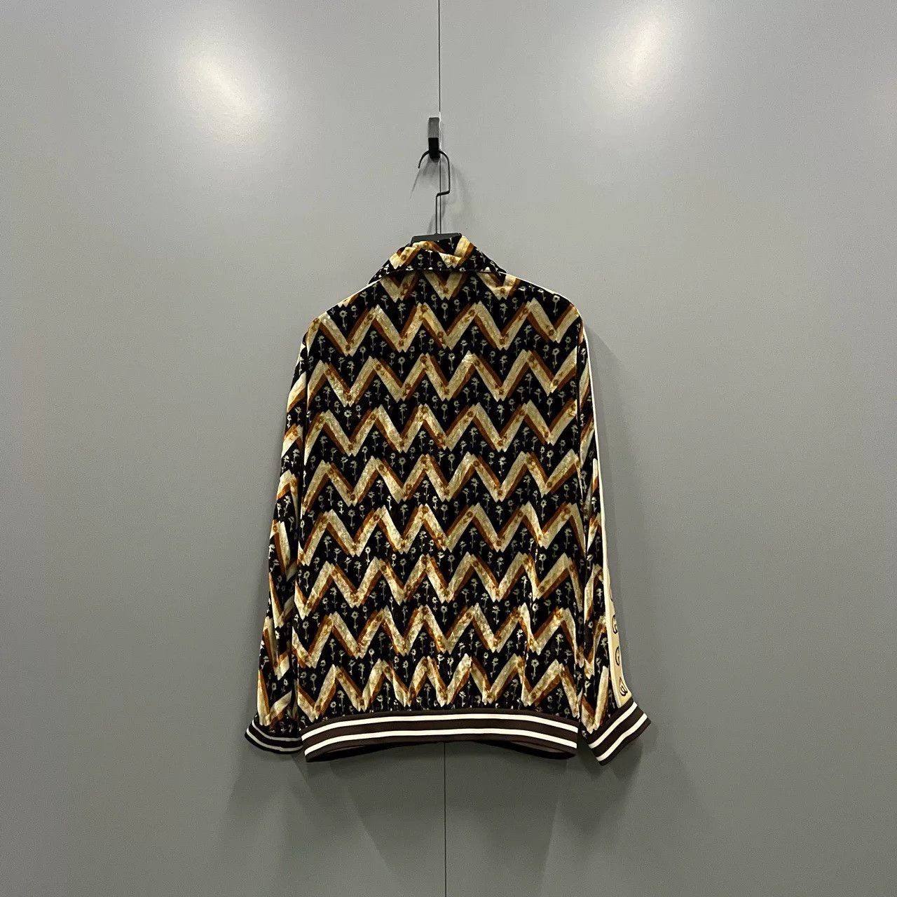 Gucci gucci velvet patterned striped jacket medium Size US M / EU 48-50 / 2 - 2 Thumbnail