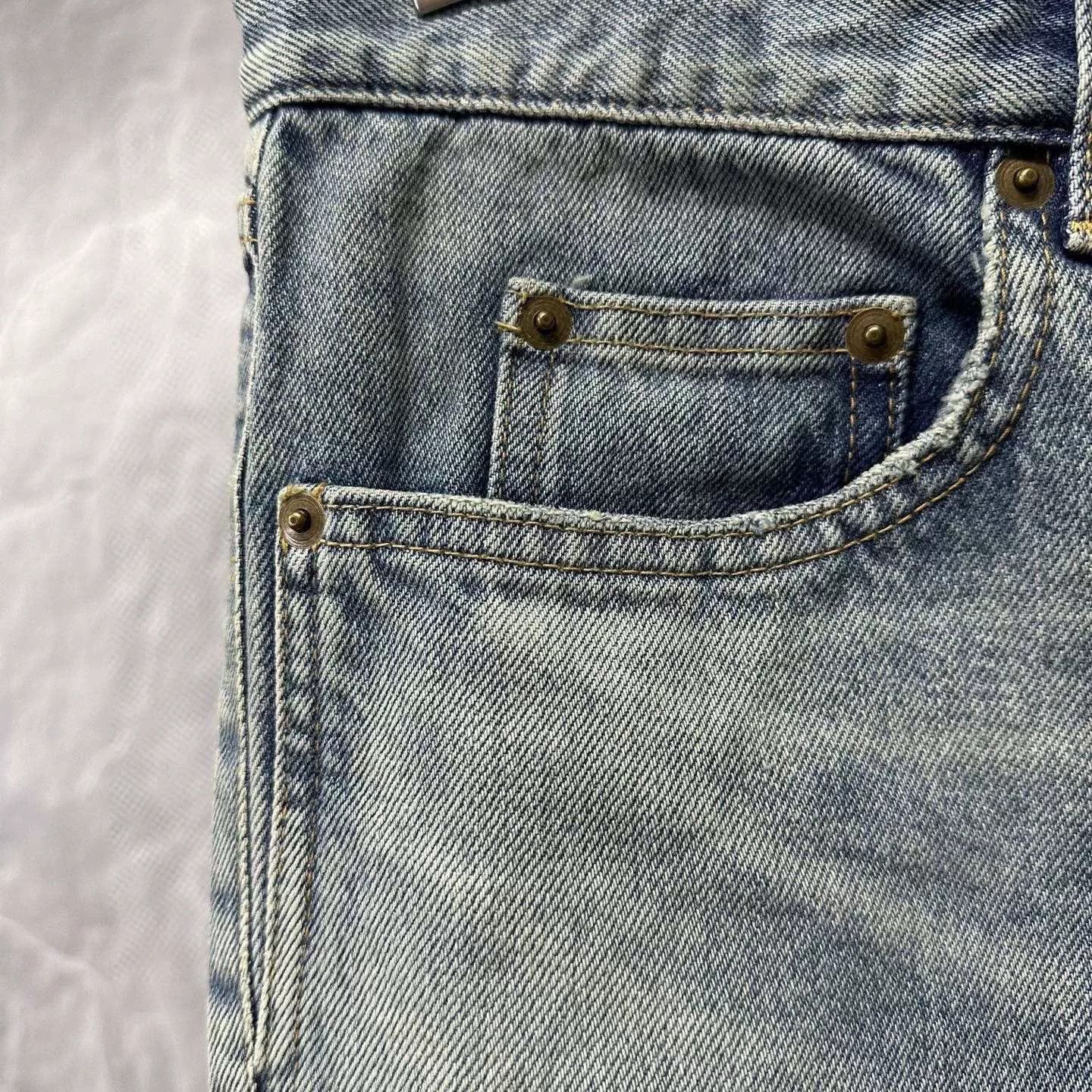 Saint Laurent Paris saint laurent classic washed denim pants Size US 29 - 4 Thumbnail