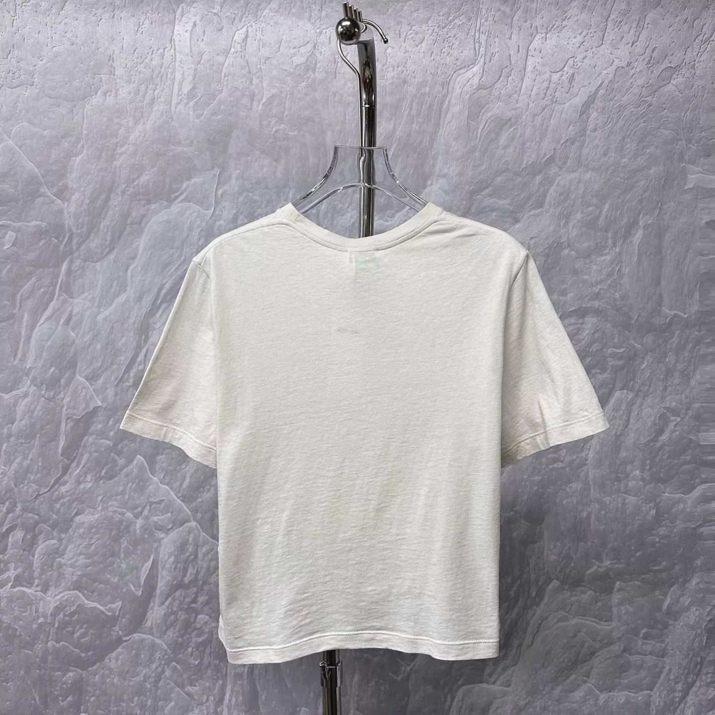 Saint Laurent Paris saint laurent white embroidered short sleeve top Size S / US 4 / IT 40 - 2 Thumbnail