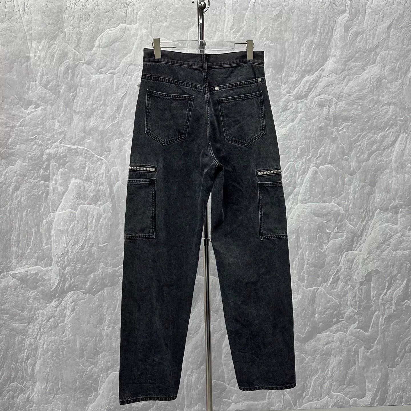 Givenchy givenchy logo zip denim long pants size 29 Size US 29 - 2 Thumbnail