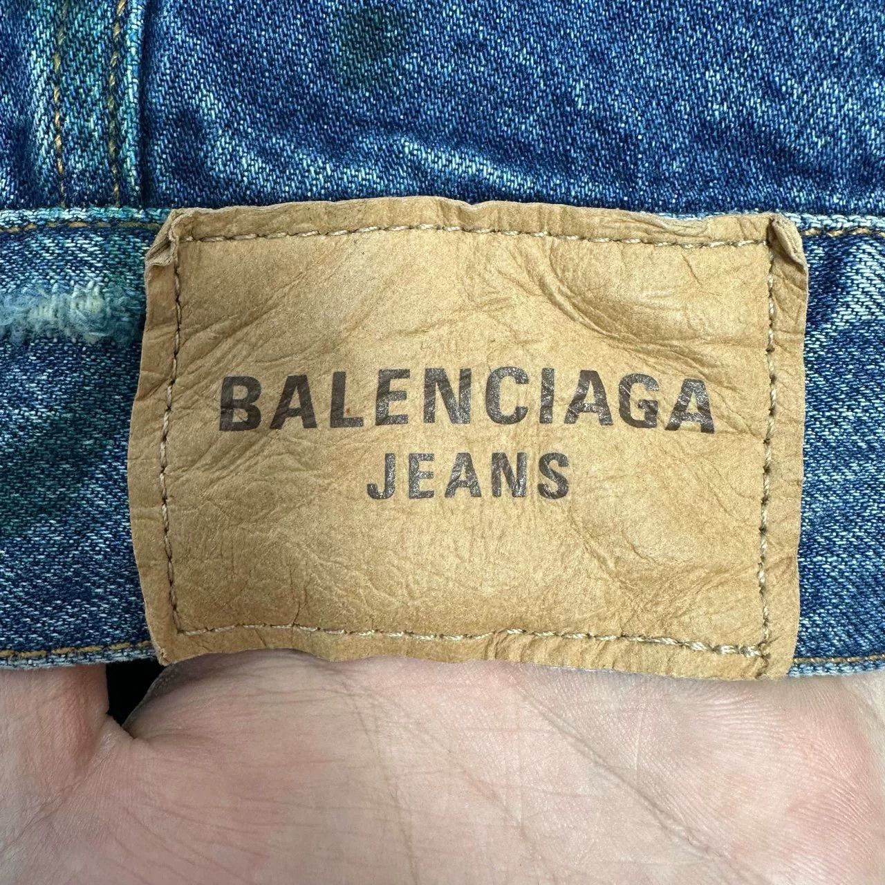 Balenciaga balenciaga graffiti print denim jacket Size US M / EU 48-50 / 2 - 8 Thumbnail