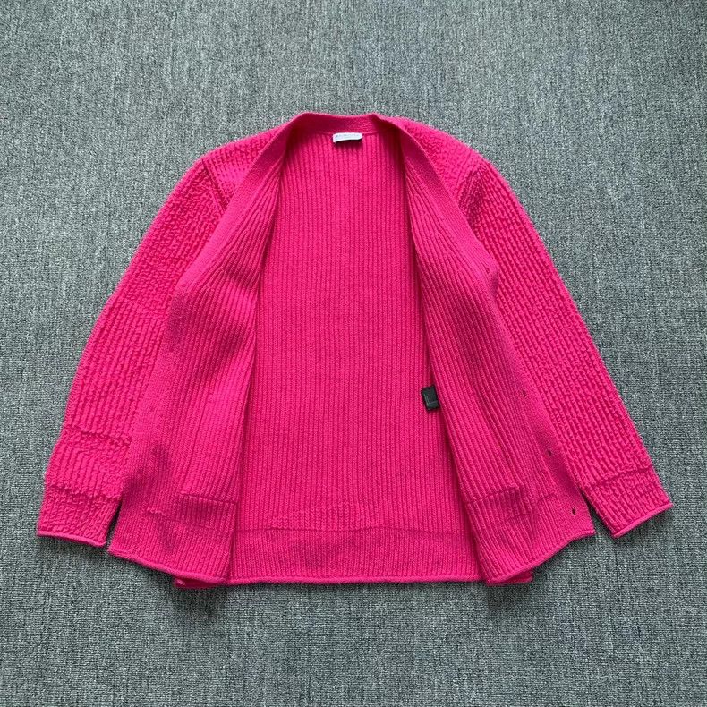 Balenciaga Balenciaga Pink V-Neck Wool Cardigan - dmc Size US M / EU 48-50 / 2 - 5 Thumbnail