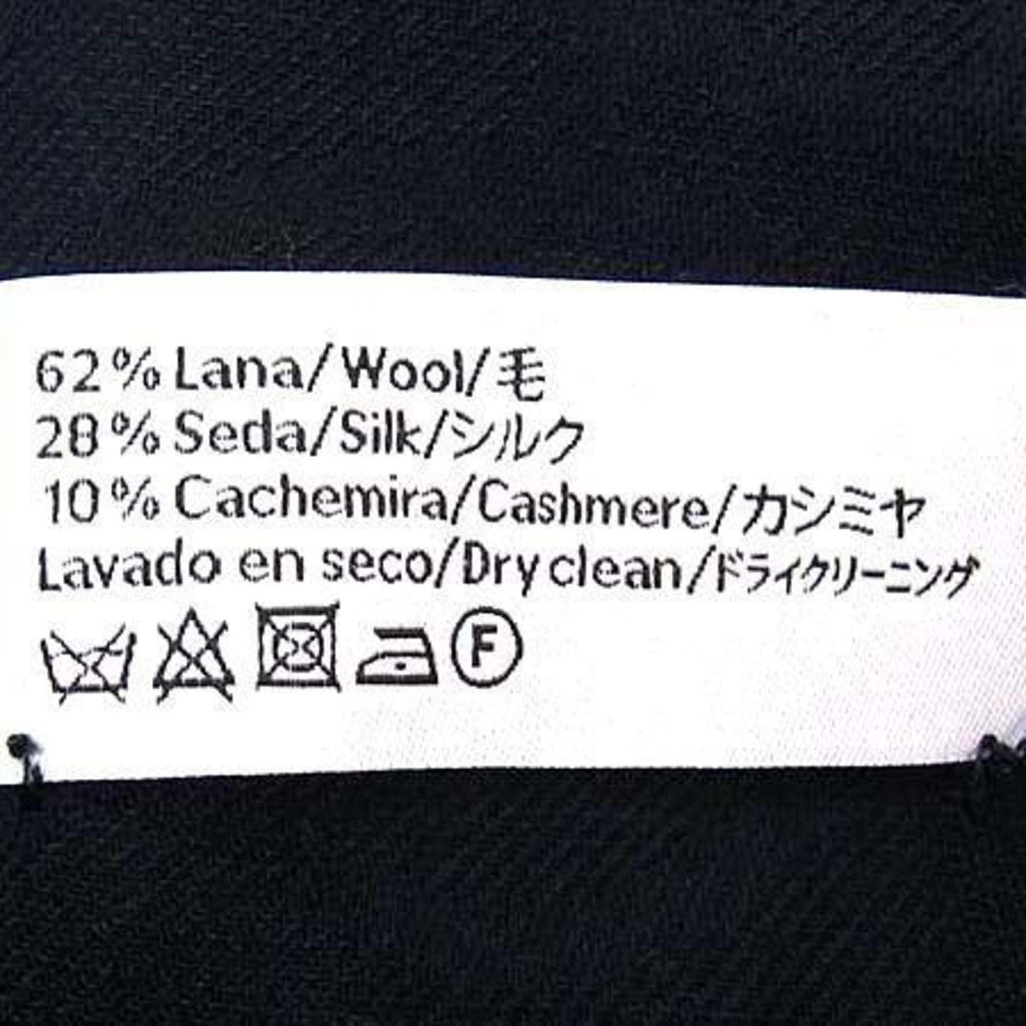 Loewe LOEWE Anagram Stole, Navy, 62% Wool, 28% Silk, 10% Cashmere, Women's Size ONE SIZE - 2 Thumbnail