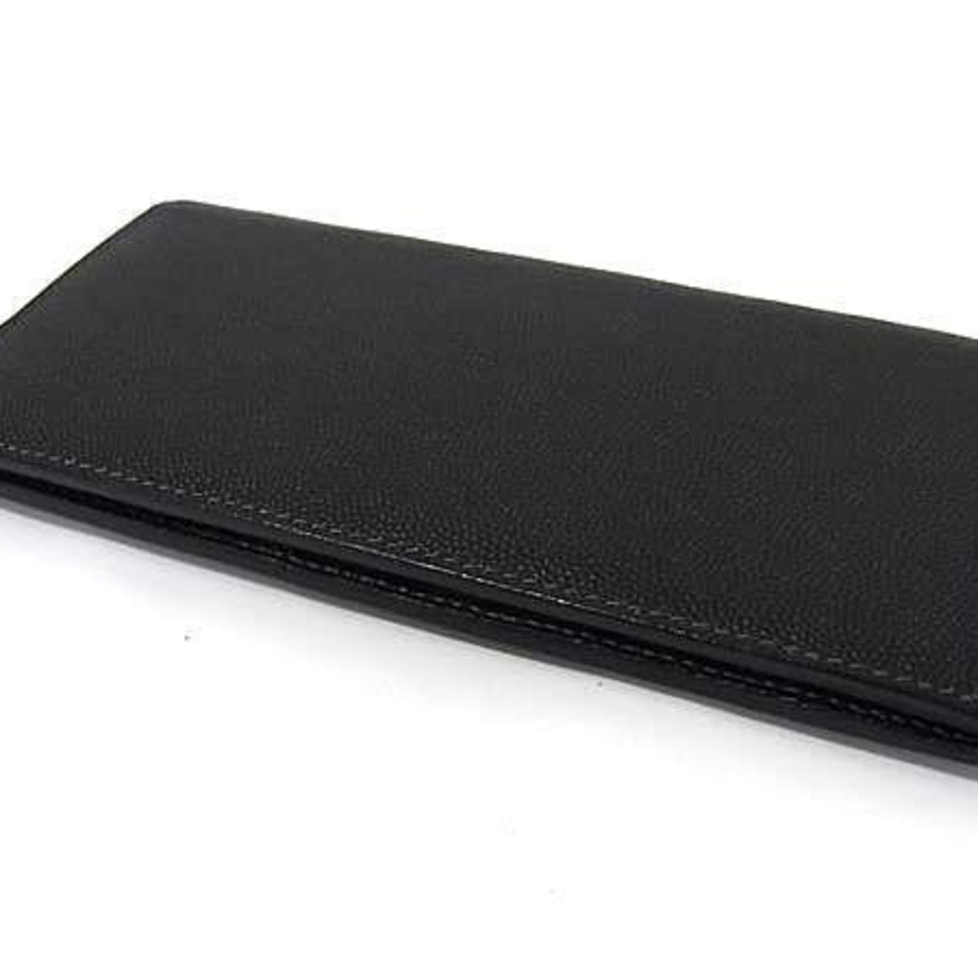 Cartier Cartier Santos Black Leather Men's Bifold Long Wallet Size ONE SIZE - 3 Thumbnail