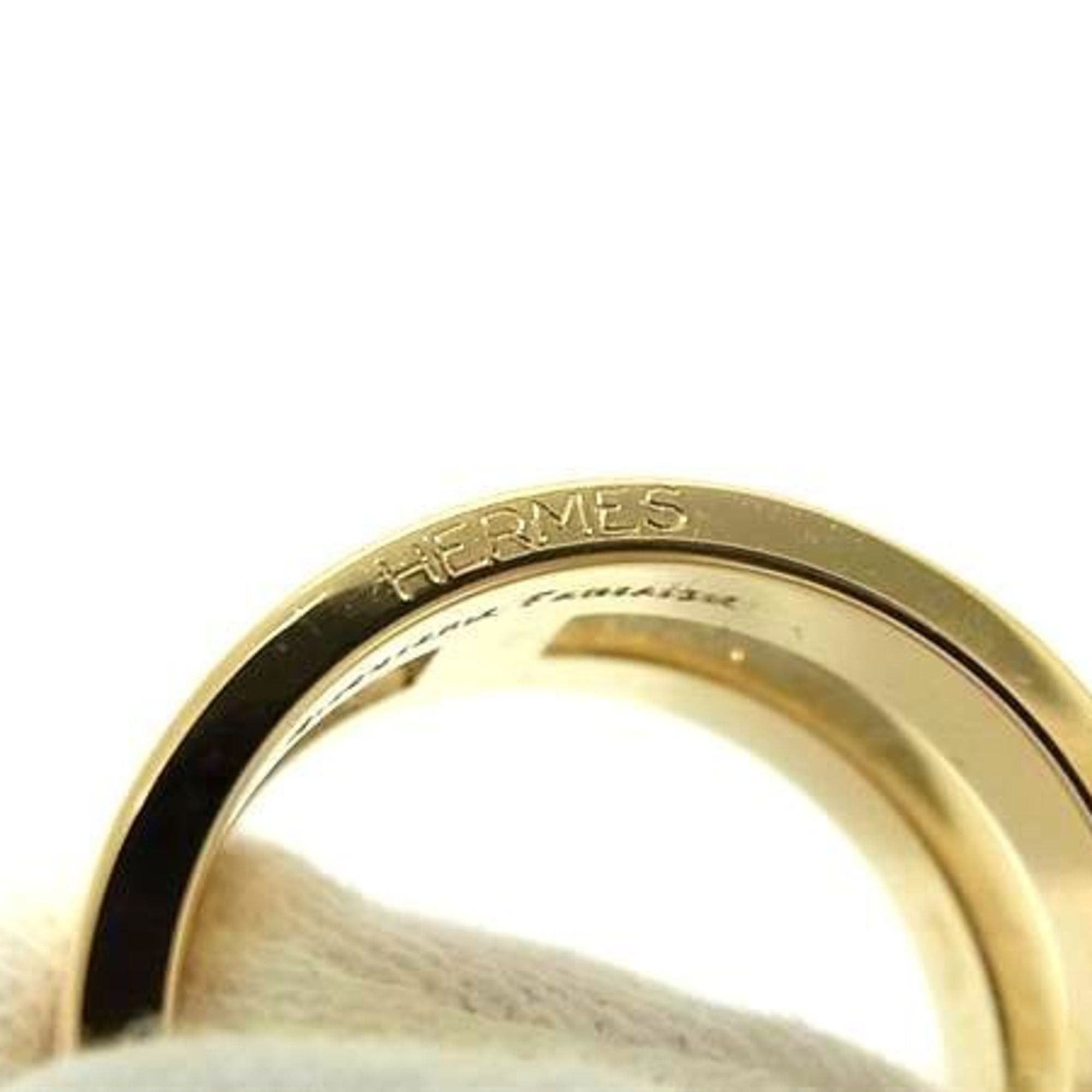 Hermes HERMES scarf ring, ribbon, gold metal, women's Size ONE SIZE - 2 Thumbnail