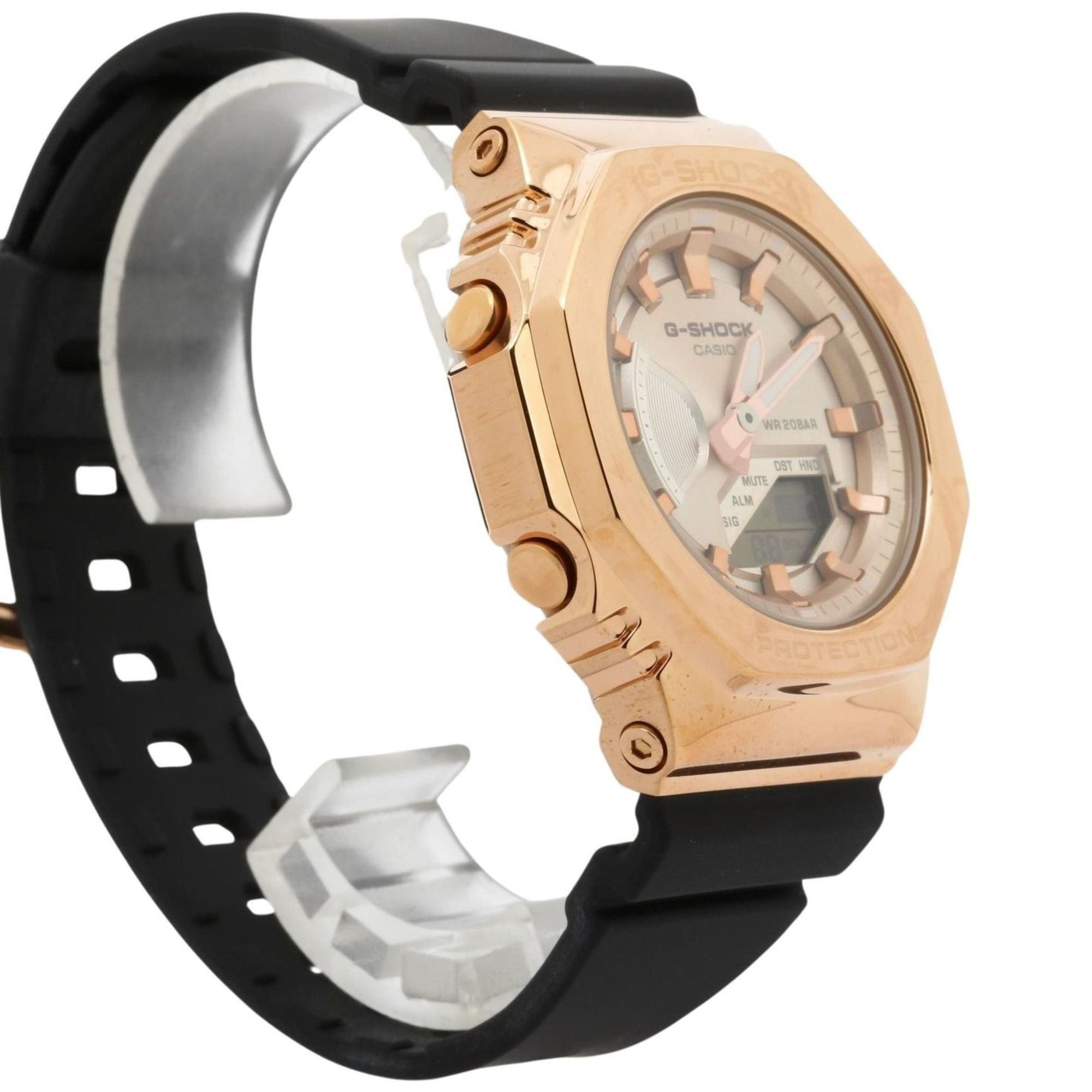 Casio CASIO GSHOCK ANALOG DIGITAL WOMEN WATCH GMS2100PG1A4JF Pink Gold Black Resin/SS Women's Analog-Digi Size ONE SIZE - 3 Thumbnail