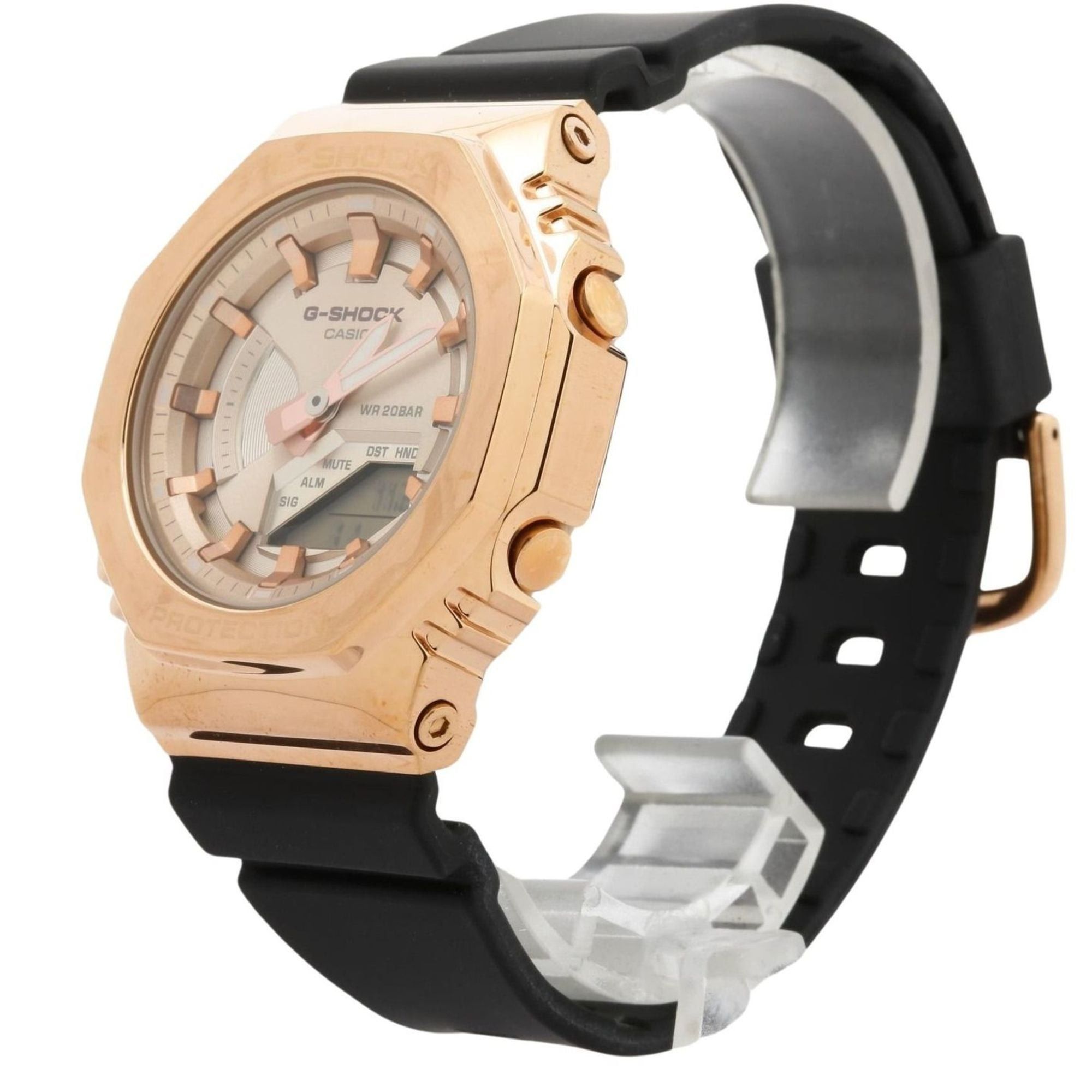 Casio CASIO GSHOCK ANALOG DIGITAL WOMEN WATCH GMS2100PG1A4JF Pink Gold Black Resin/SS Women's Analog-Digi Size ONE SIZE - 2 Thumbnail