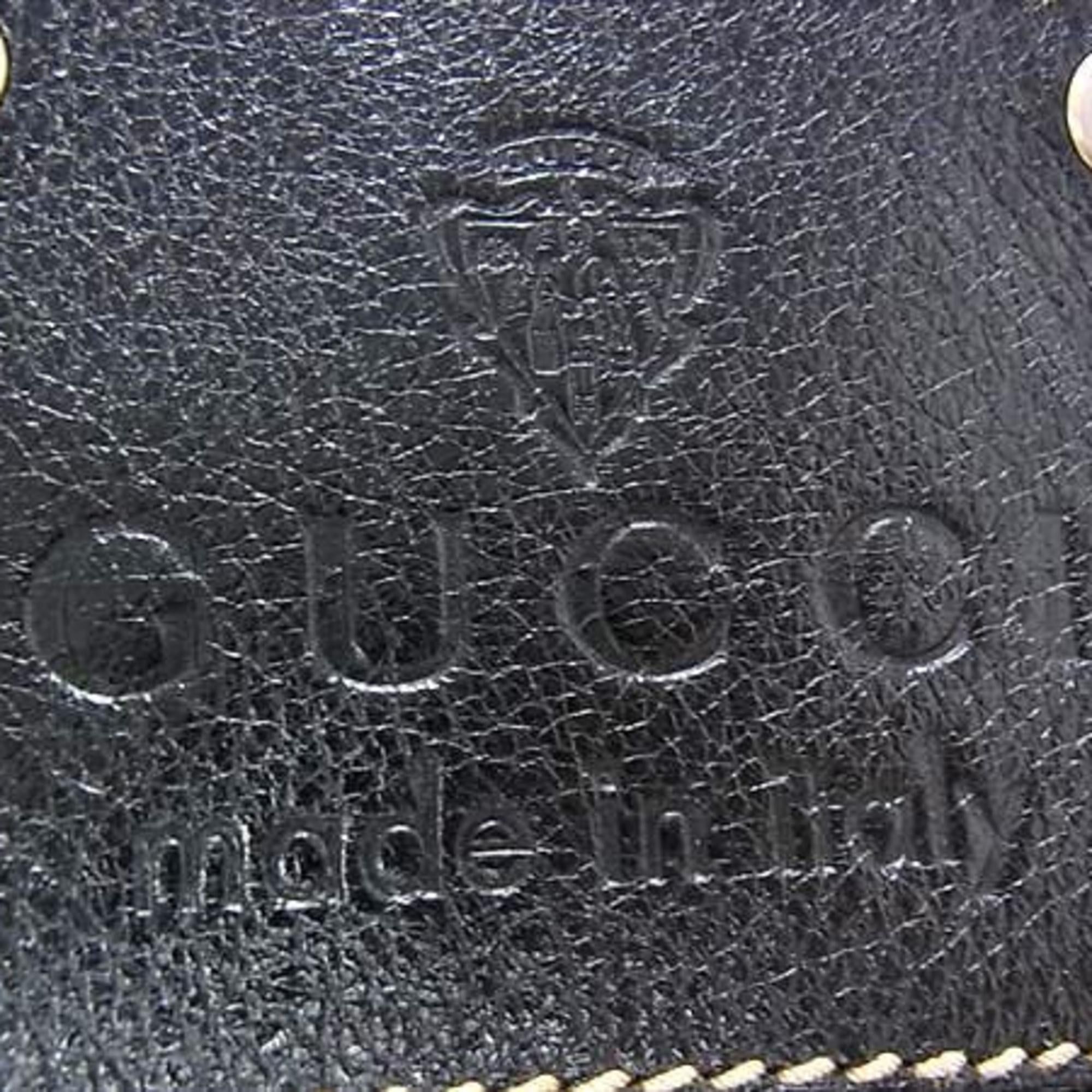 Gucci Gucci Body Bag 201846 Black Leather Men's Women's Size ONE SIZE - 2 Thumbnail