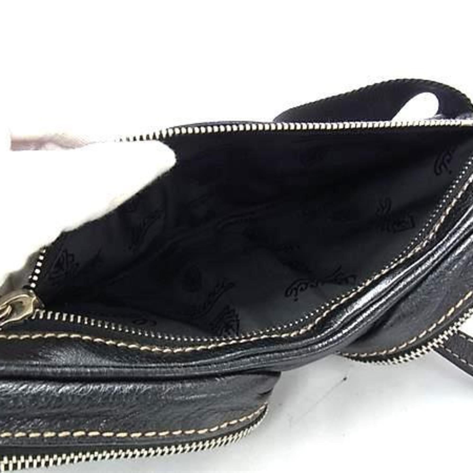 Gucci Gucci Body Bag 201846 Black Leather Men's Women's Size ONE SIZE - 6 Thumbnail