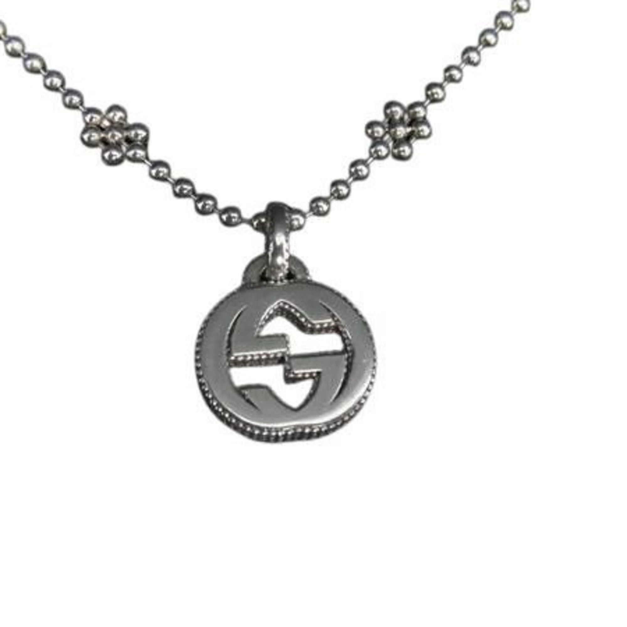 Gucci GUCCI Interlocking G Necklace in Silver SV925 for Women Size ONE SIZE - 3 Thumbnail