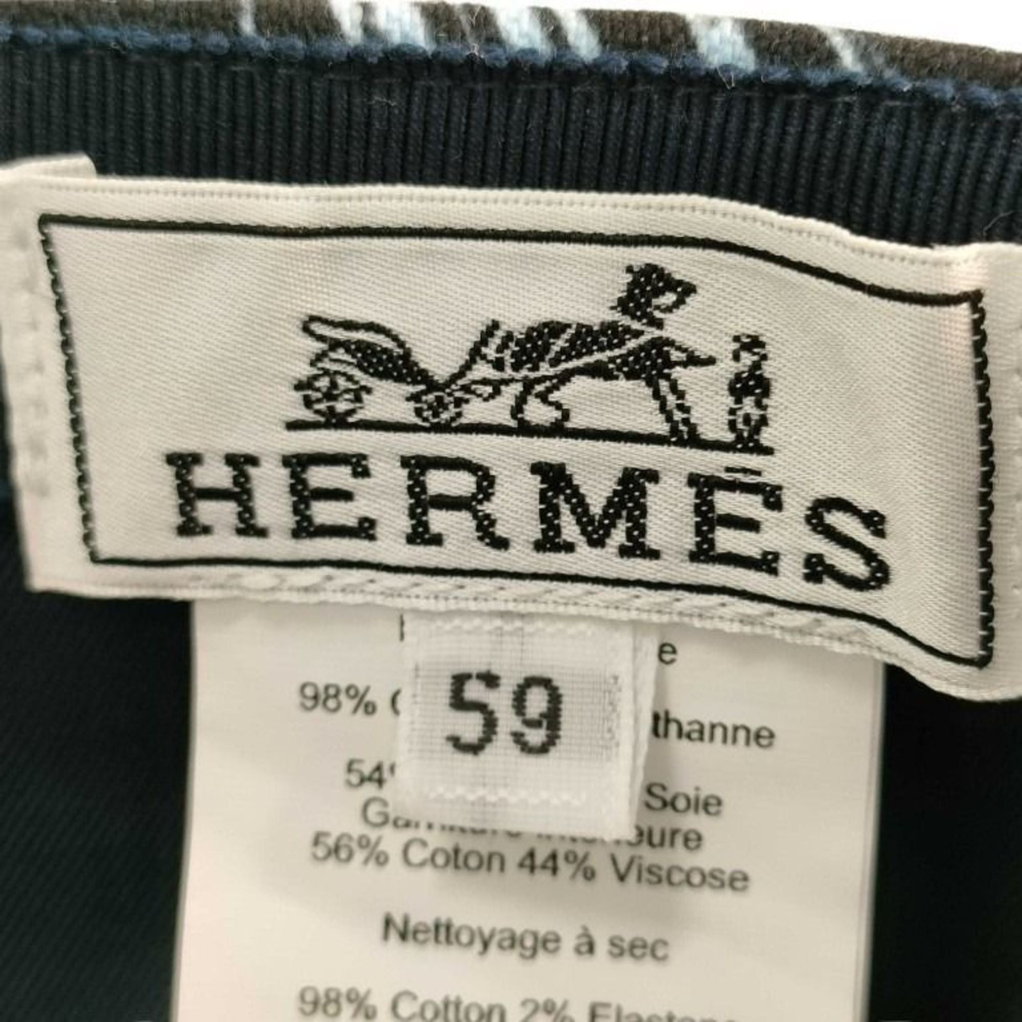 Hermes HERMES Hermès Serie Cap Multicolor Cotton Polyurethane Men's Women's Size ONE SIZE - 6 Thumbnail