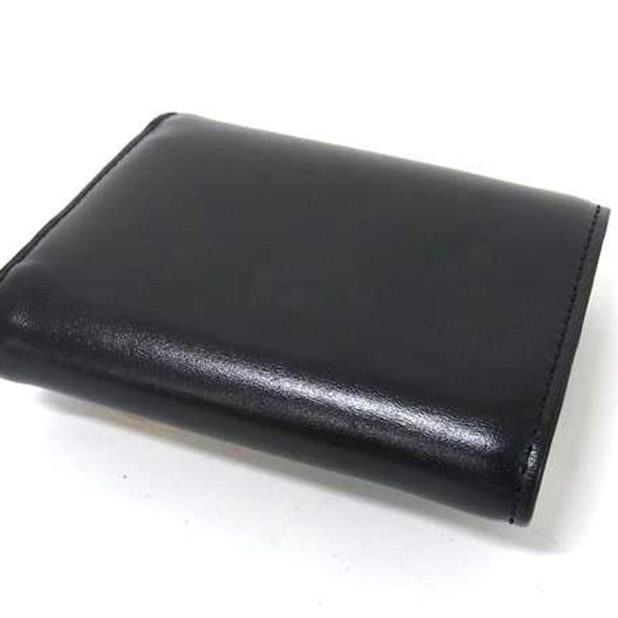 Chloe Chloé Chloe KIKI Small Trifold Wallet in Black and Beige Leather. Women's Wallet. Size ONE SIZE - 3 Thumbnail