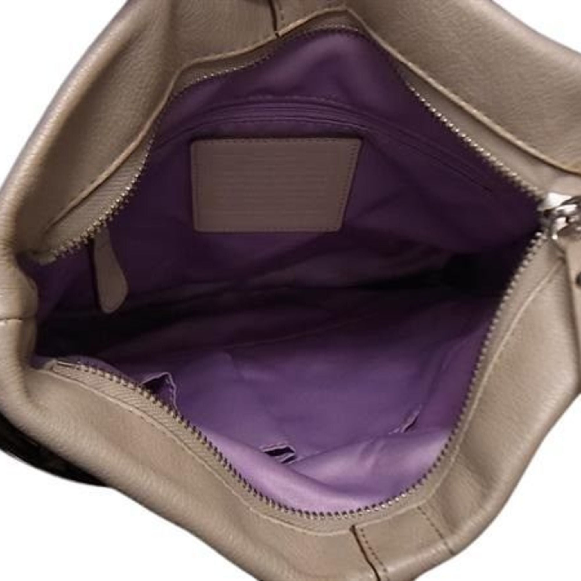 Coach COACH Duffle Shoulder Bag F16514 Light Beige Leather Women's Size ONE SIZE - 6 Thumbnail