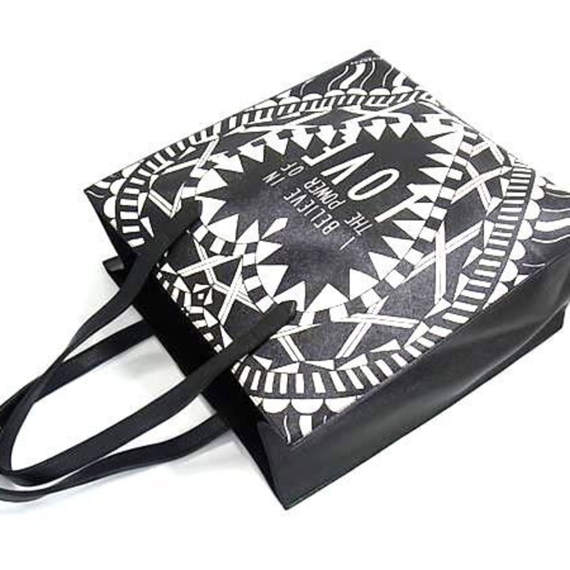Givenchy GIVENCHY Power of Love tote bag in black and white, heart pattern for men women Size ONE SIZE - 4 Thumbnail