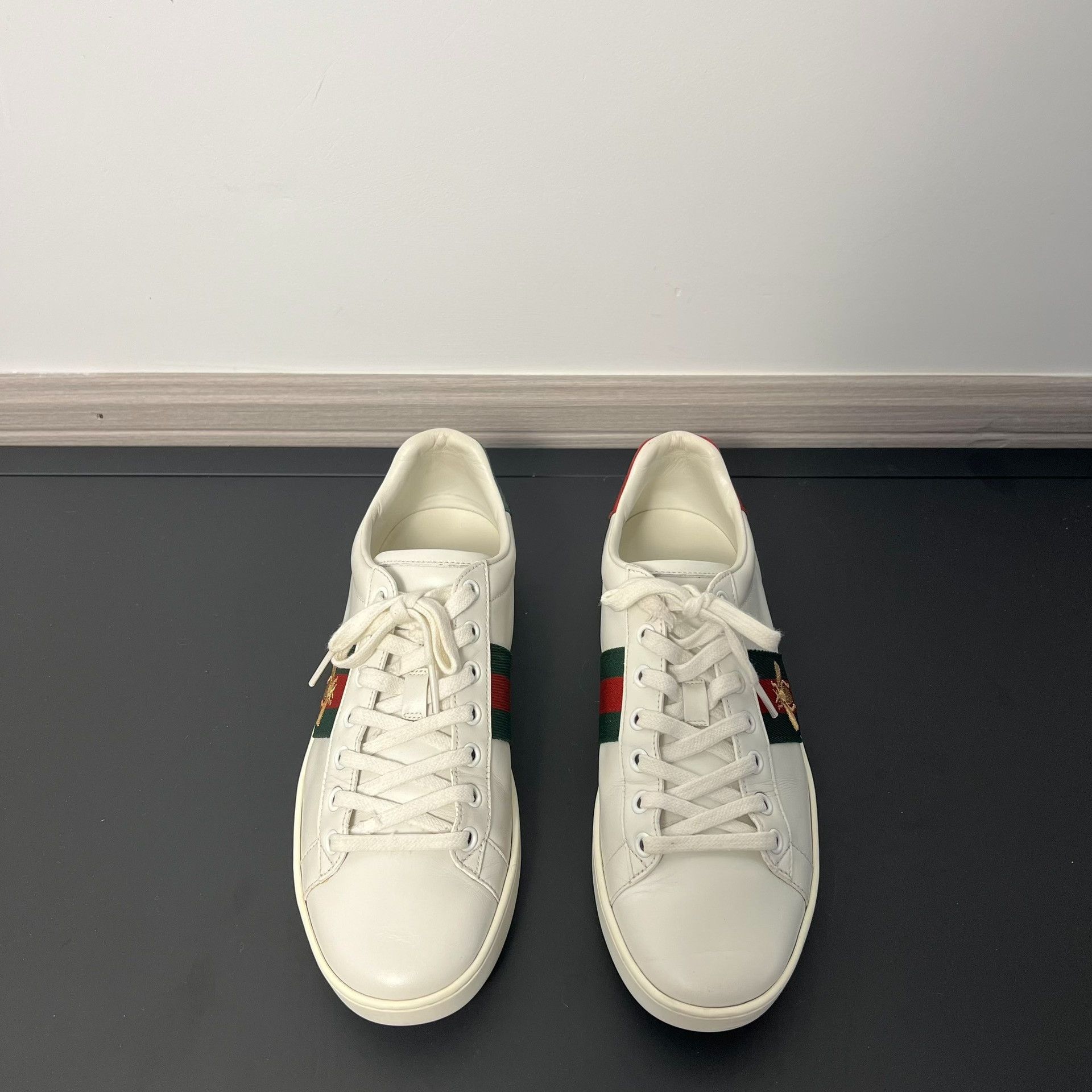 Gucci gucci white bee platform sneakers size 37.5 Size US 7.5 / IT 37.5 - 2 Thumbnail