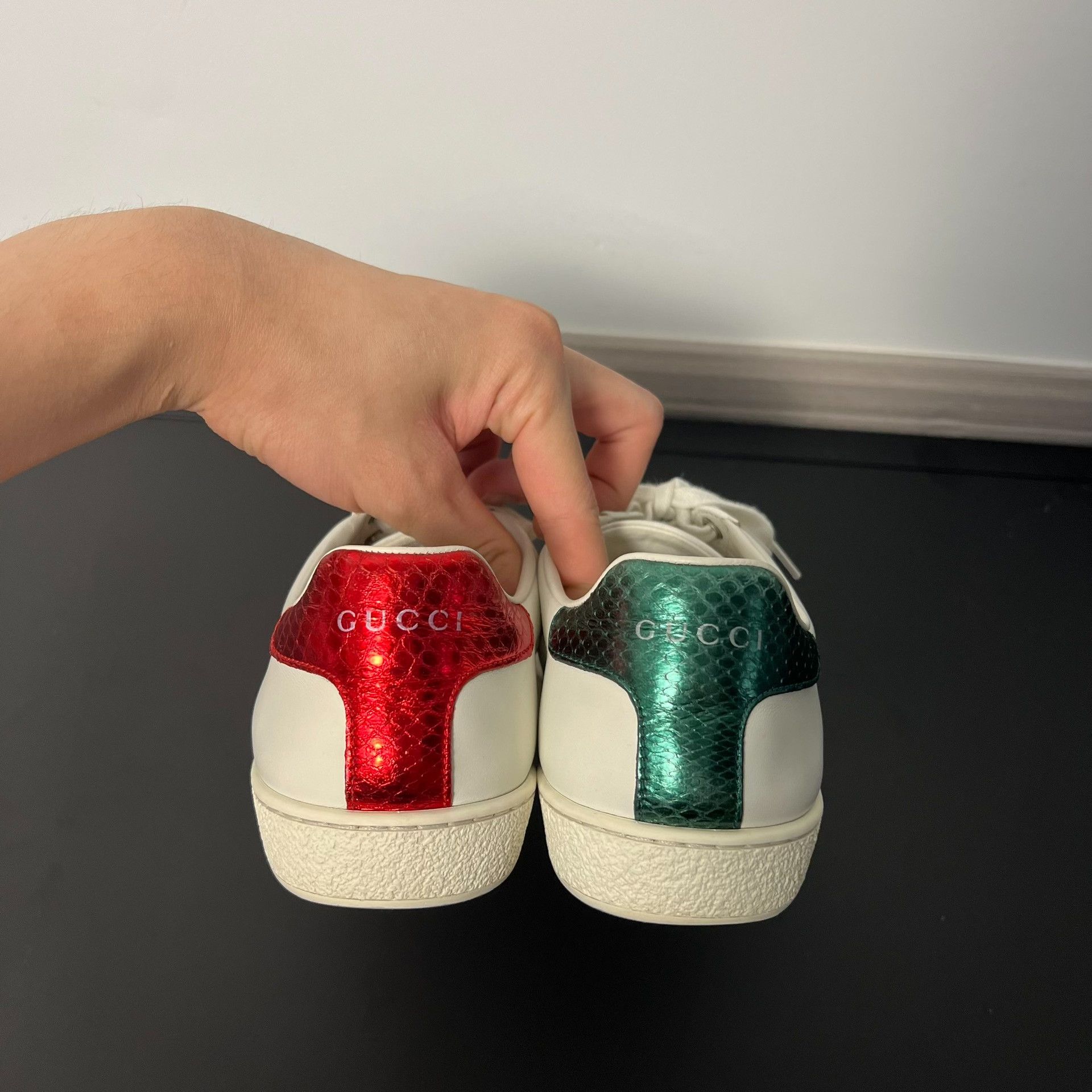Gucci gucci white bee platform sneakers size 37.5 Size US 7.5 / IT 37.5 - 4 Thumbnail