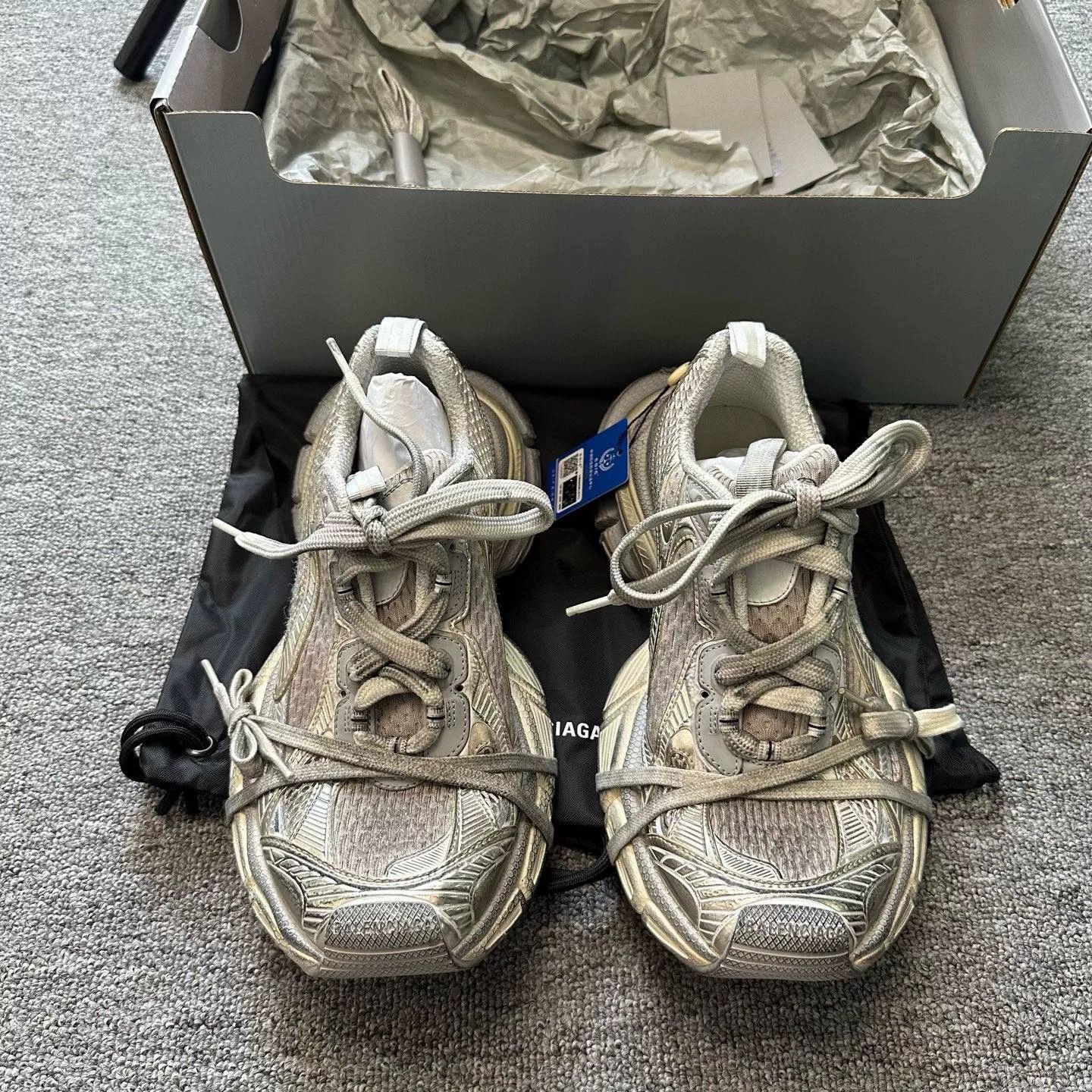 Balenciaga balenciaga 3xl dad sneakers new condition Size US 12 / EU 45 - 2 Thumbnail