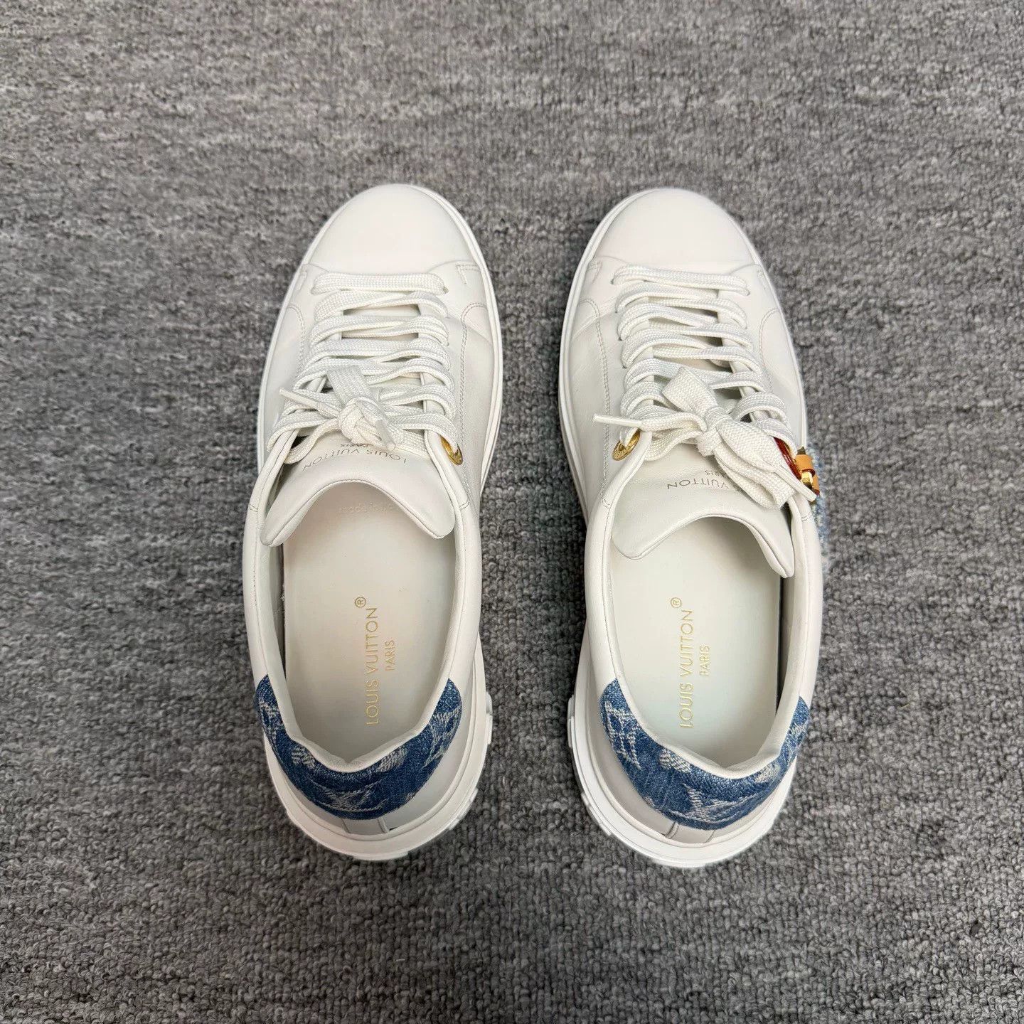 Louis Vuitton louis vuitton time out white sneakers size 39 Size US 8 / IT 38 - 4 Thumbnail