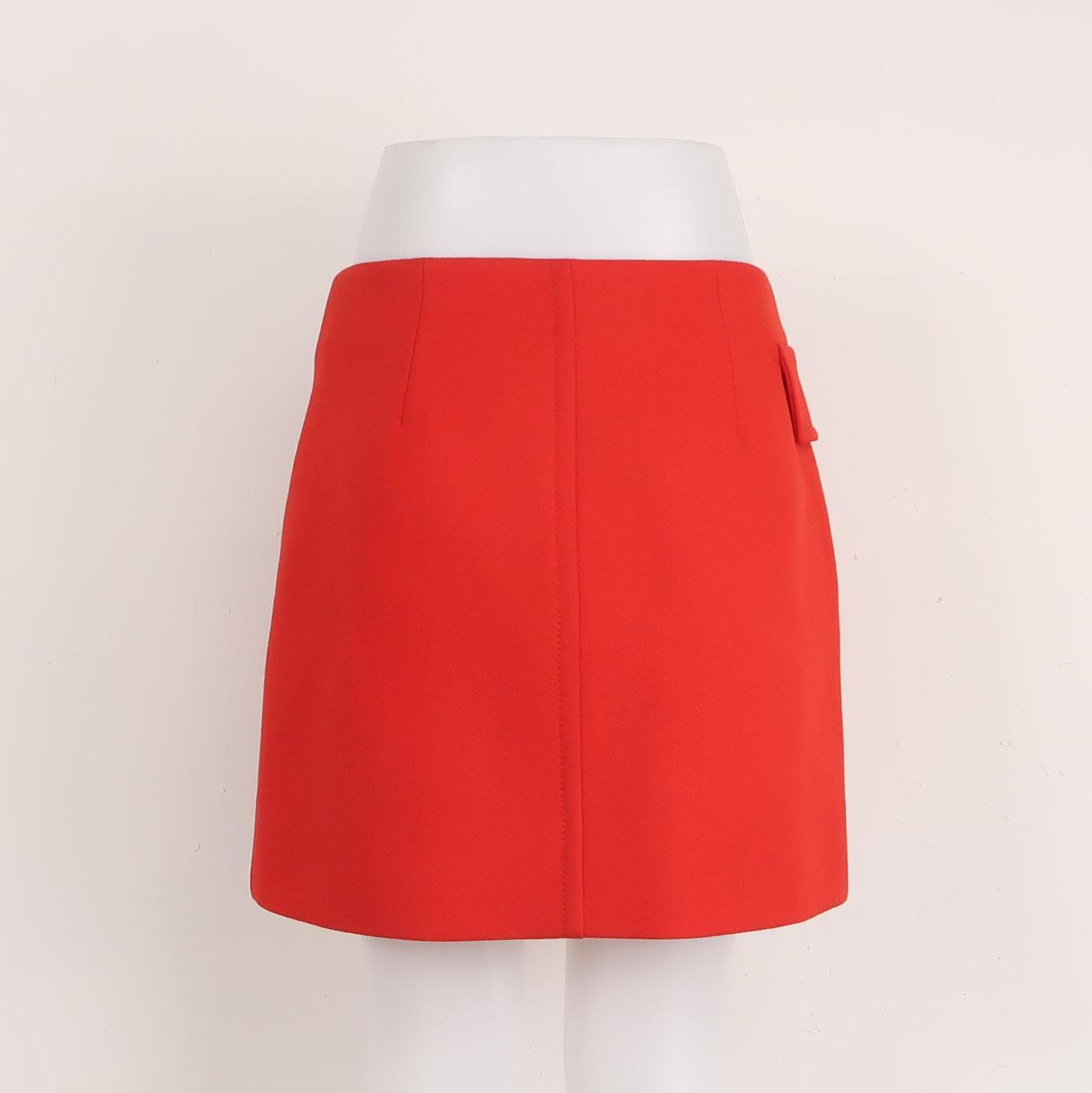 Prada Prada Color-Blocked Wool Mini Skirt for Women 0089 Size 40" / US 18 - 2 Thumbnail