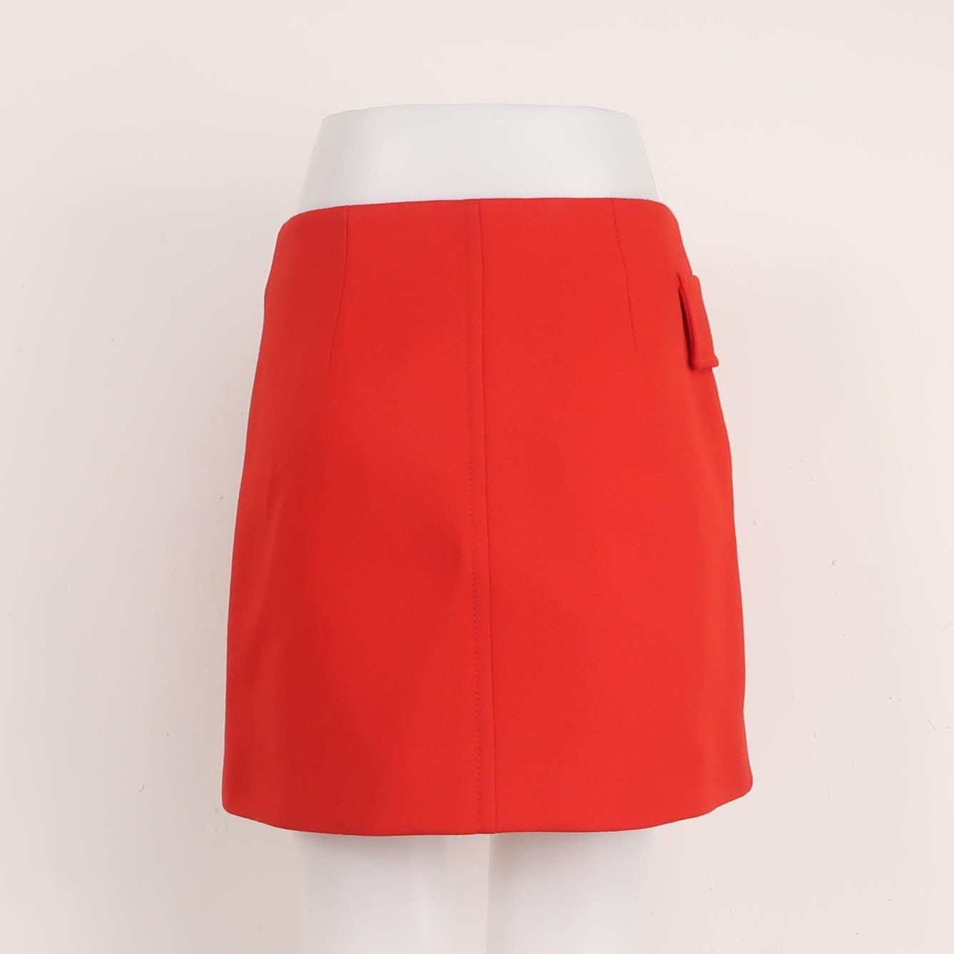 Prada Prada Color-Block Wool Mini Skirt 0089 Size 38" / US 16 / IT 52 - 2 Thumbnail