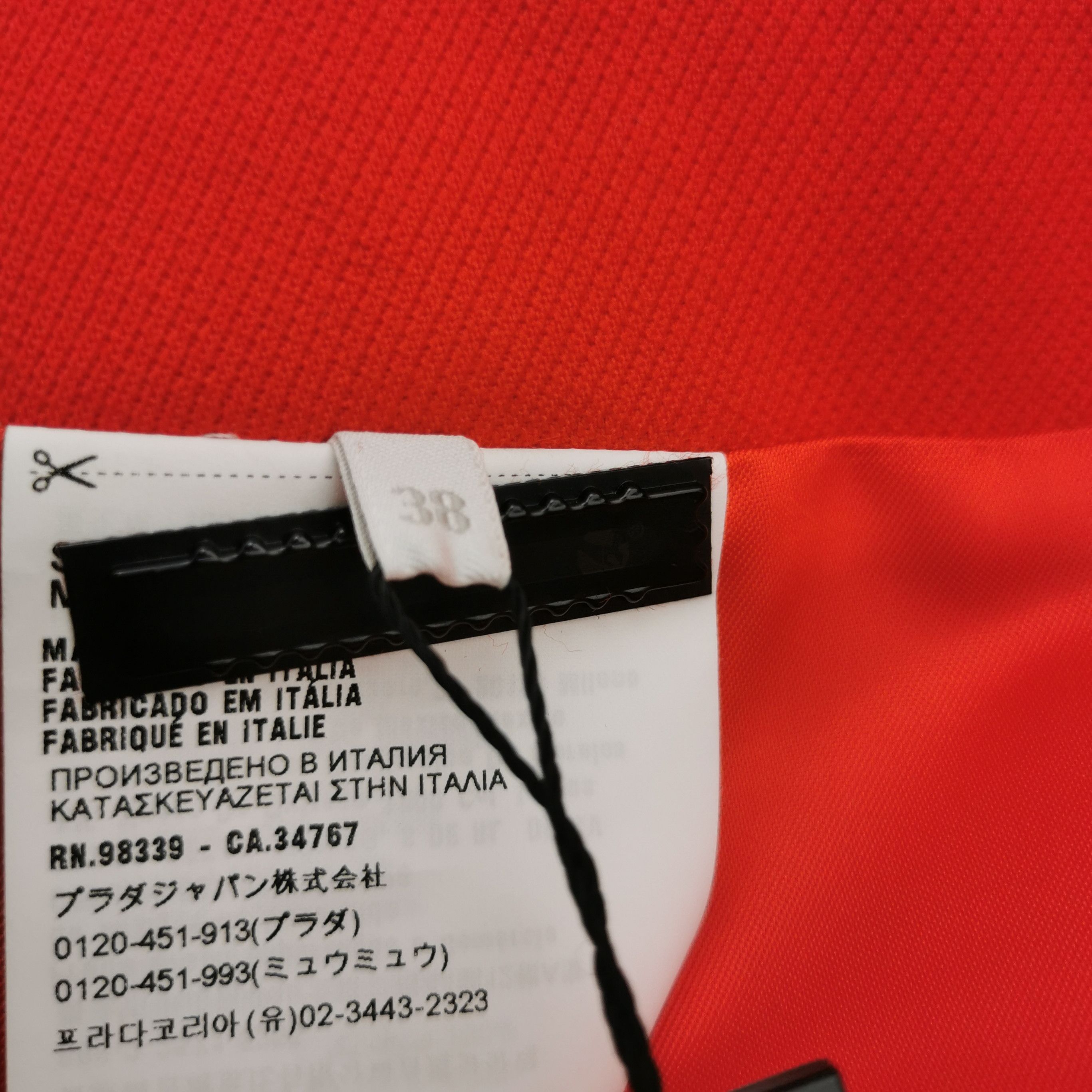 Prada Prada Color-Block Wool Mini Skirt 0089 Size 38" / US 16 / IT 52 - 6 Thumbnail