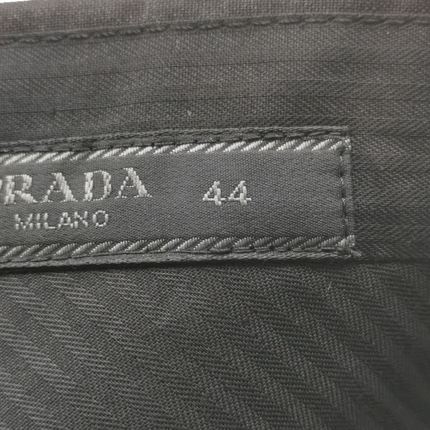 Prada Prada Black Wool Slim Fit Trousers 0089 Size 42" / US 20 - 6 Thumbnail