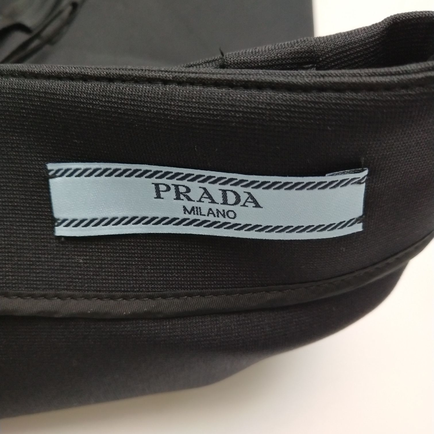 Prada Prada Logo Waist Ruffled Skirt in Black 0089 Size 40" / US 18 - 5 Thumbnail