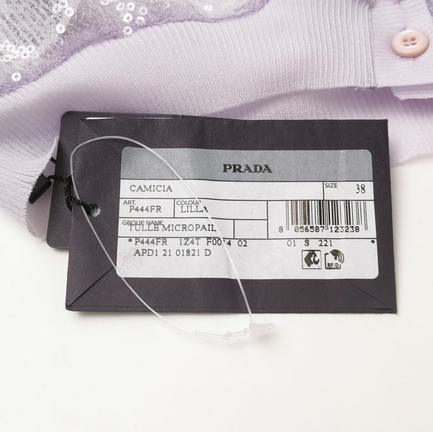 Prada Prada Single Button V-Neck Cardigan 0089 Size S / US 4 / IT 40 - 5 Thumbnail