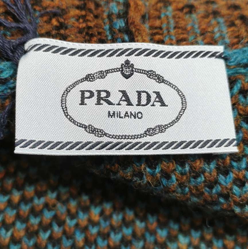 Prada Prada Wool Color-Blocked V-Neck Cardigan - dmc Size L / US 10 / IT 46 - 5 Thumbnail