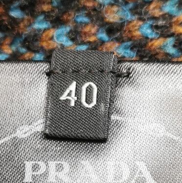 Prada Prada Wool Color-Blocked V-Neck Cardigan - dmc Size L / US 10 / IT 46 - 7 Thumbnail