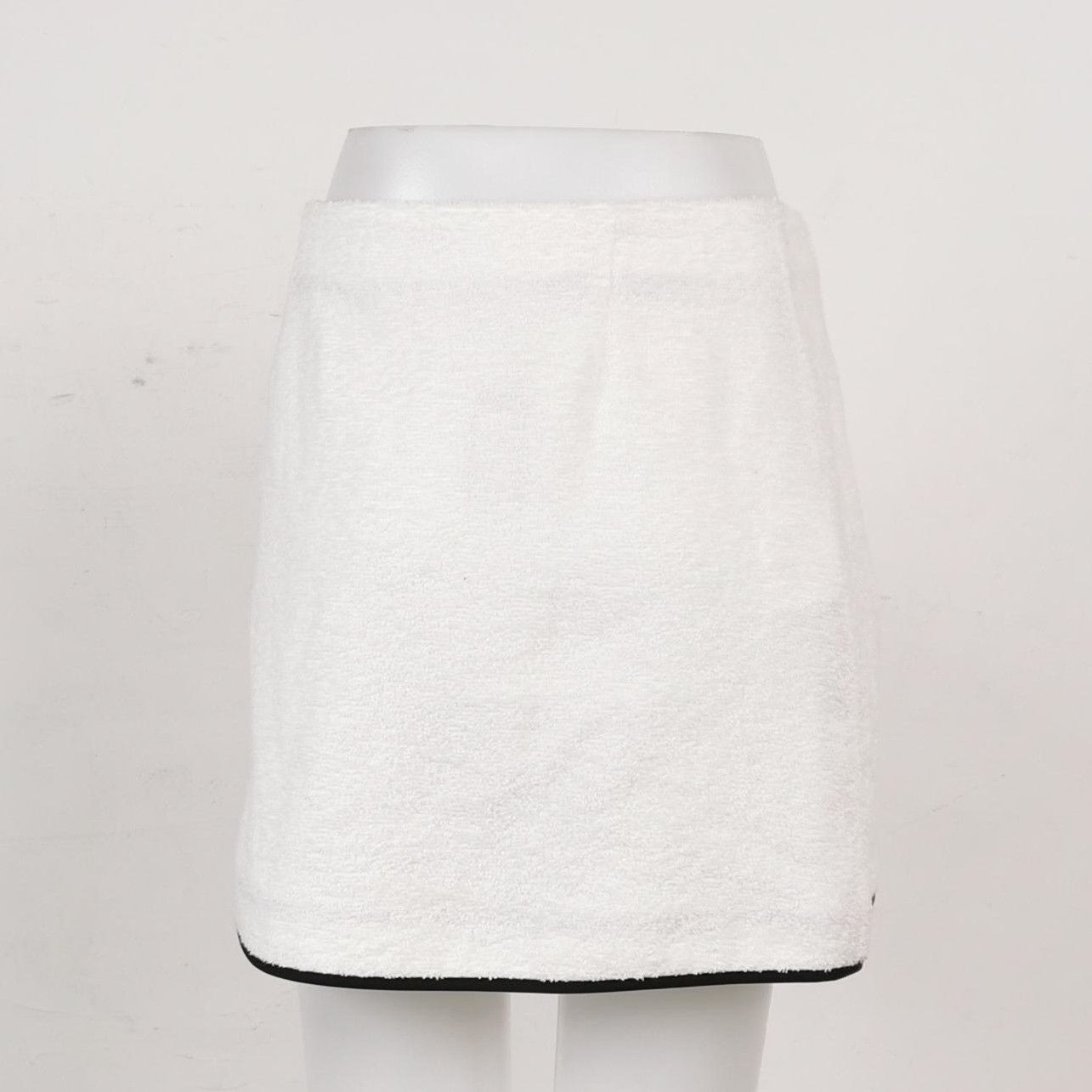 Prada Prada Cotton Triangle Logo Mini Skirt in White - dmc Size 38" / US 16 / IT 52 - 2 Thumbnail