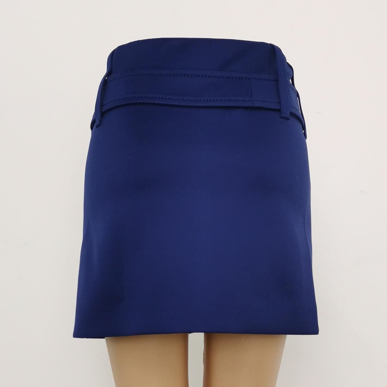 Prada Prada Logo Embellished Mini Skirt in Navy - dmc Size 42" / US 20 - 2 Thumbnail