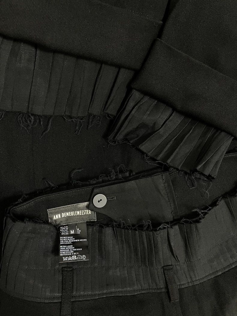 Ann Demeulemeester Ann Demeulemeester Pleated Cropped Trousers Size US 30 / EU 46 - 6 Thumbnail
