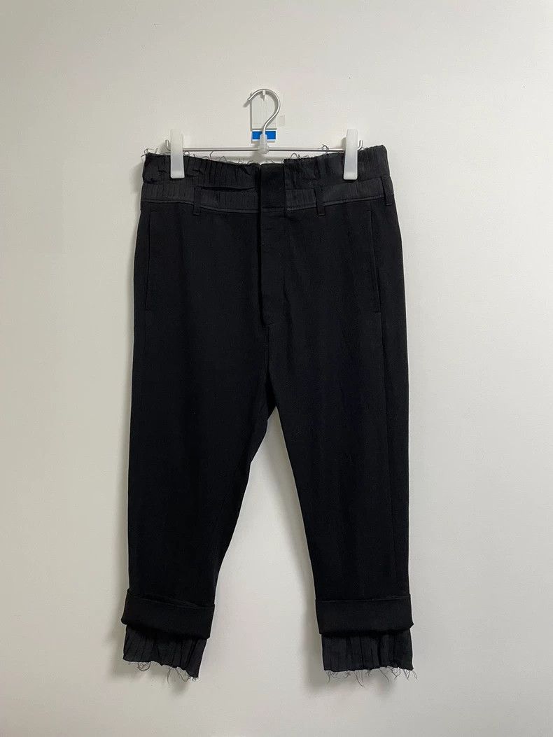 Ann Demeulemeester Ann Demeulemeester Pleated Cropped Trousers Size US 30 / EU 46 - 8 Thumbnail