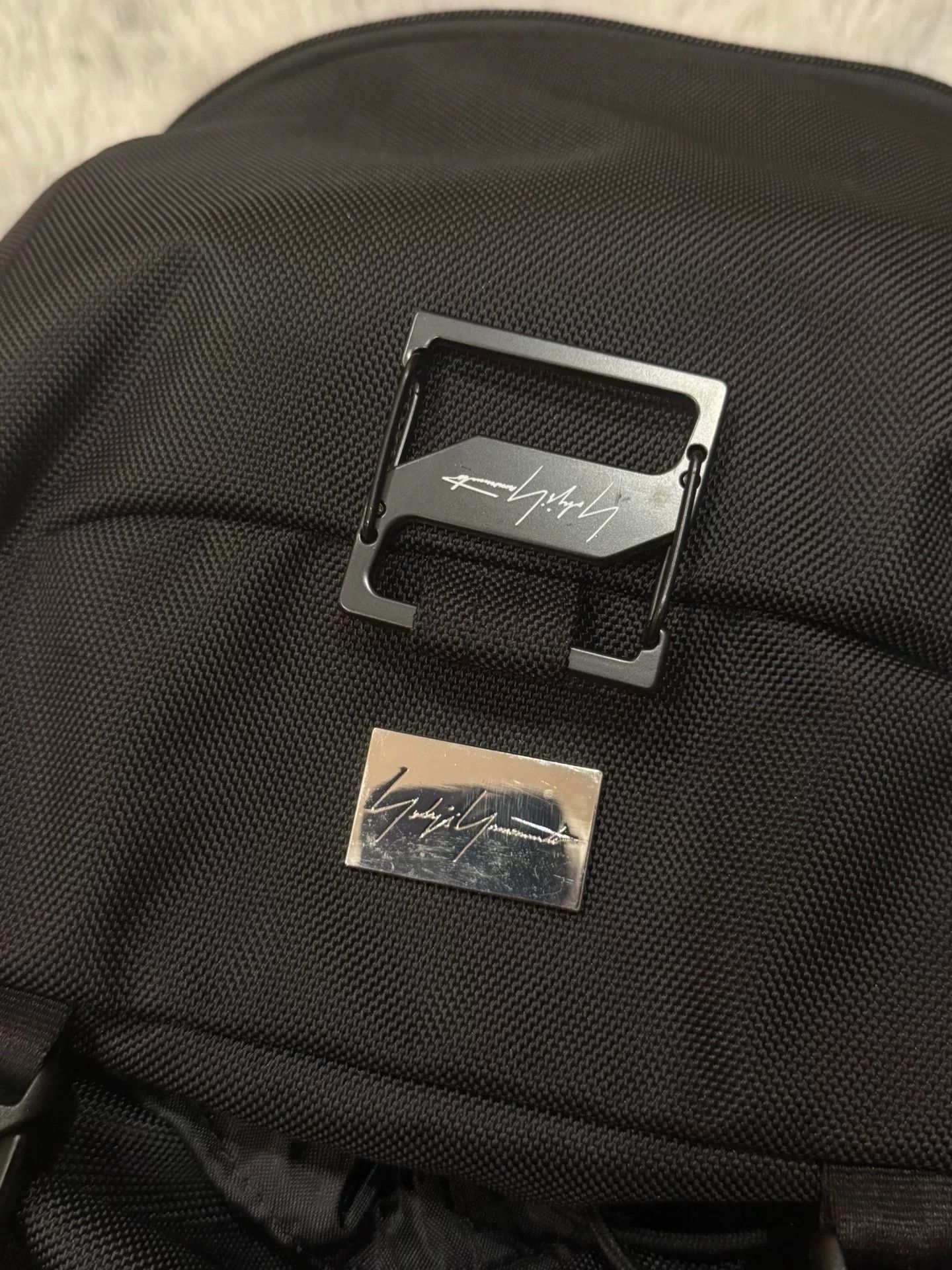 Yohji Yamamoto Yohji Yamamoto x New Era Embroidered Backpack Size ONE SIZE - 4 Thumbnail