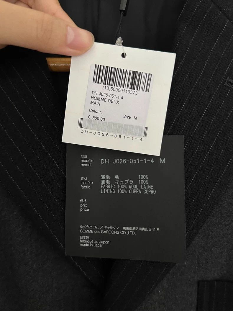 Comme des Garcons CDG Homme Deux Wool Suit Jacket Black M Size US M / EU 48-50 / 2 - 6 Thumbnail