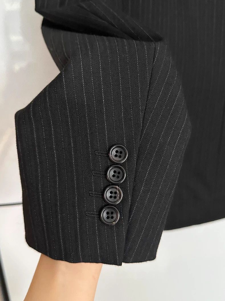 Comme des Garcons CDG Homme Deux Wool Suit Jacket Black M Size US M / EU 48-50 / 2 - 3 Thumbnail
