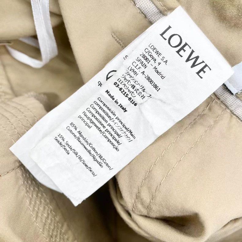 Loewe Loewe Brown Cotton Logo Shorts 34 Size US 34 / EU 50 - 6 Thumbnail