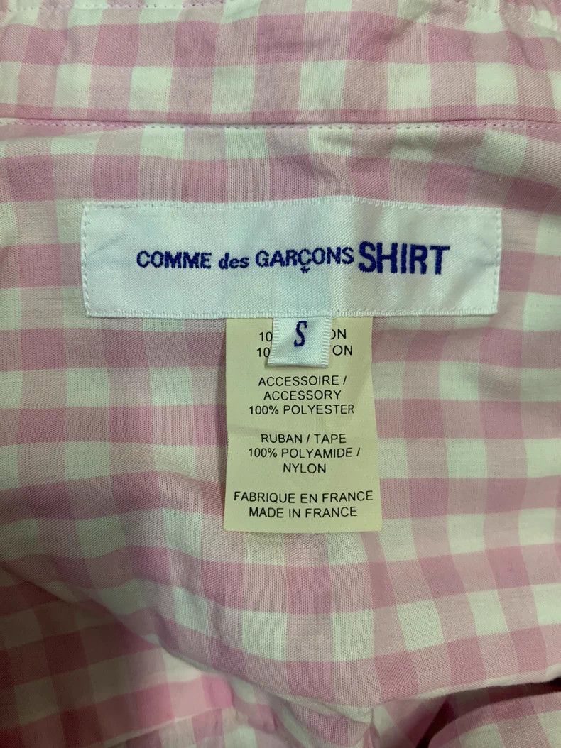 Comme des Garcons COMME DES GARCONS Pink Check Shirt Size US S / EU 44-46 / 1 - 3 Thumbnail