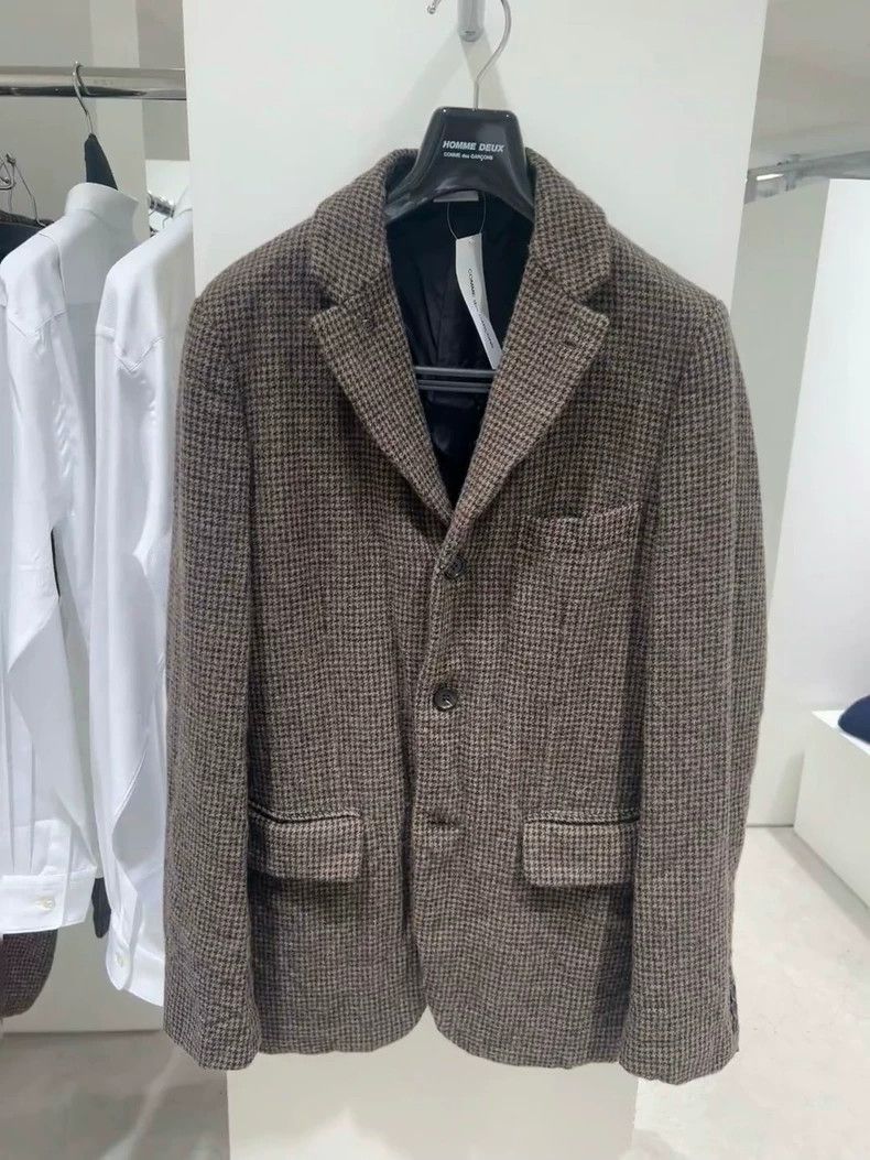 Comme des Garcons CDG Homme Deux Houndstooth Blazer Size US M / EU 48-50 / 2 - 8 Thumbnail