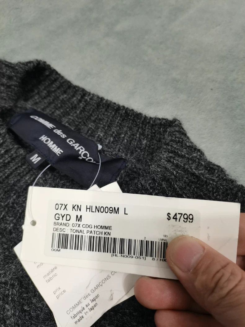 Comme des Garcons COMME DES GARÇONS HOMME Gray Wool Sweater Size US M / EU 48-50 / 2 - 5 Thumbnail