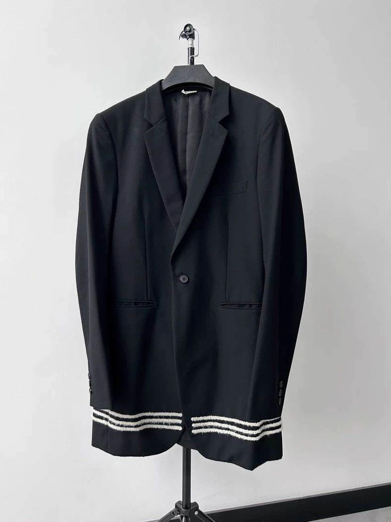 Comme des Garcons Comme des Garçons Homme Plus Flocked Long Blazer Size US M / EU 48-50 / 2 - 2 Thumbnail