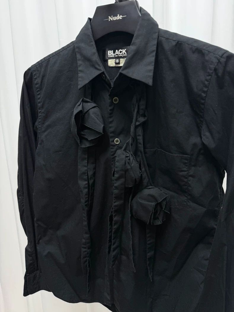 Comme des Garcons Comme des Garcons Black Rose Shirt 16SS Size US L / EU 52-54 / 3 - 3 Thumbnail