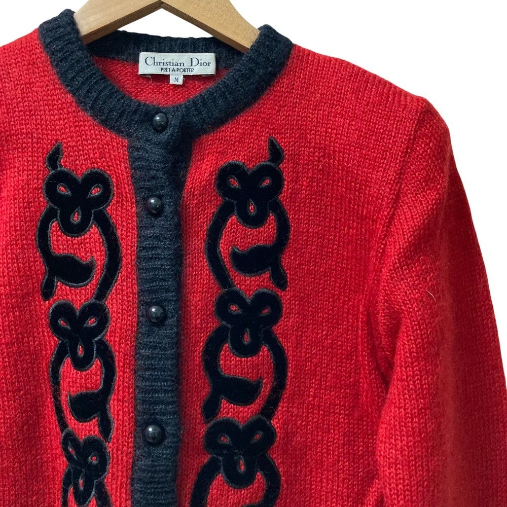 Dior Dior Christian Dior Piping Wool Cardigan Cotton Tops DUTY FREE for USA Size ONE SIZE - 2 Thumbnail