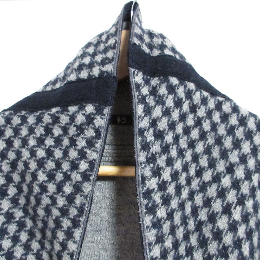Other Other 45R Houndstooth Knit Gown Coat Cotton Outerwear DUTY FREE for USA Size ONE SIZE - 3 Thumbnail