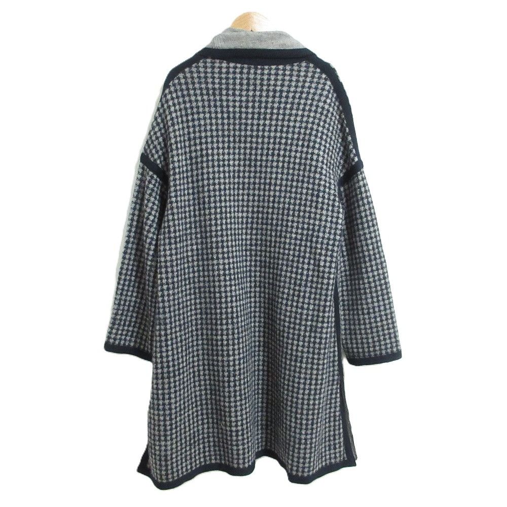 Other Other 45R Houndstooth Knit Gown Coat Cotton Outerwear DUTY FREE for USA Size ONE SIZE - 2 Thumbnail