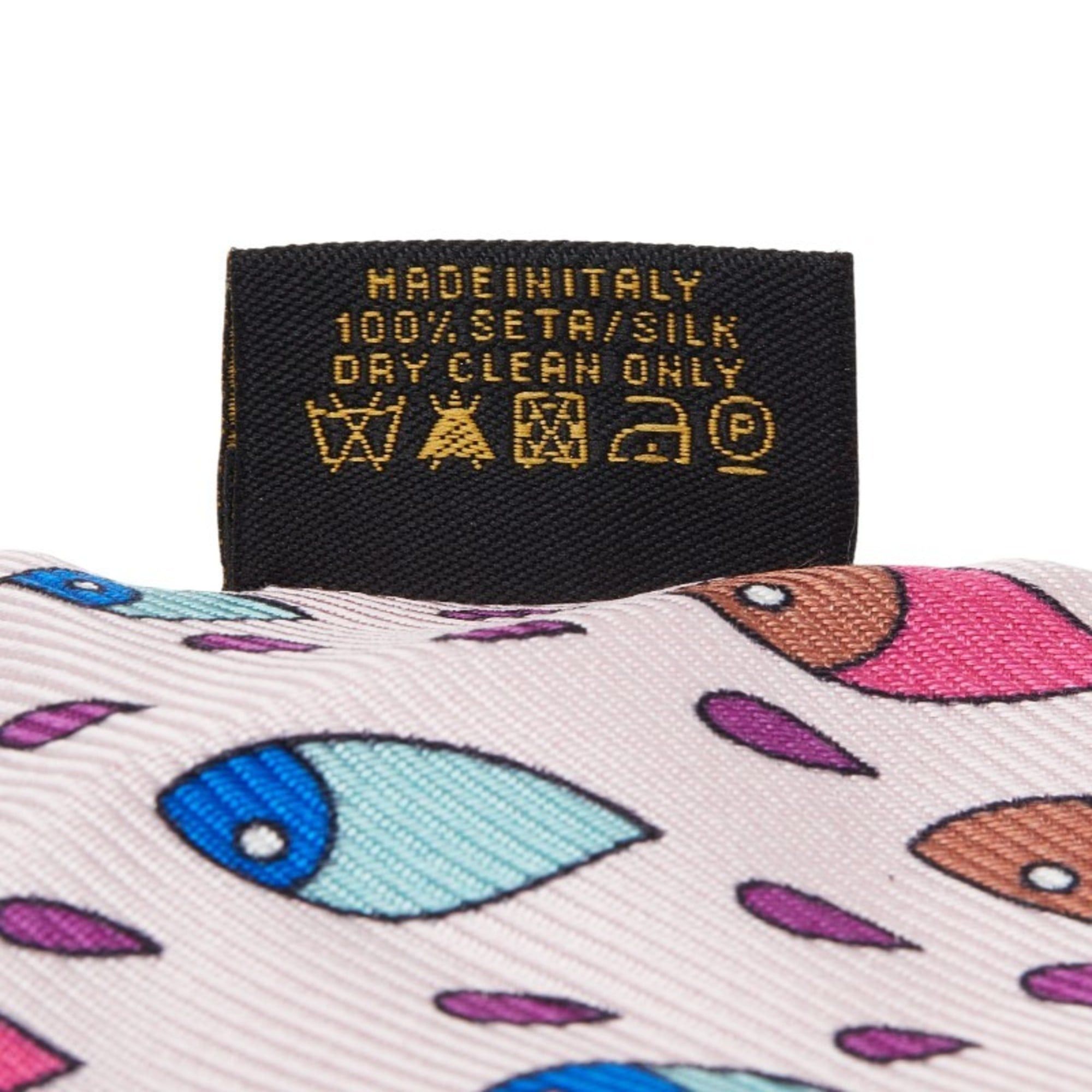 Bvlgari BVLGARI Serpenti logo scarf/muffler in pink and multicolored silk for women Size ONE SIZE - 4 Thumbnail