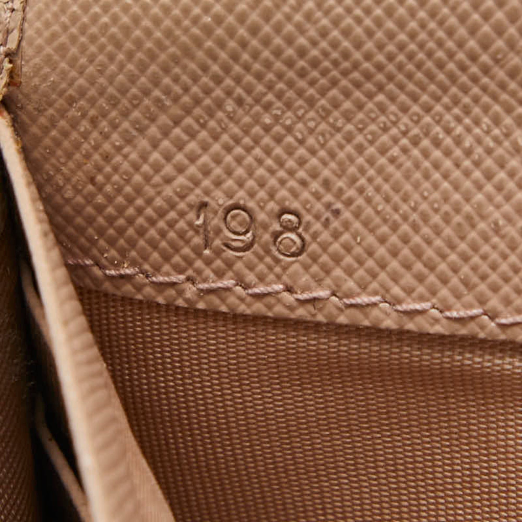 Prada Prada Logo Long Wallet 1M1132 Beige Saffiano Leather Women's PRADA Size ONE SIZE - 14 Thumbnail