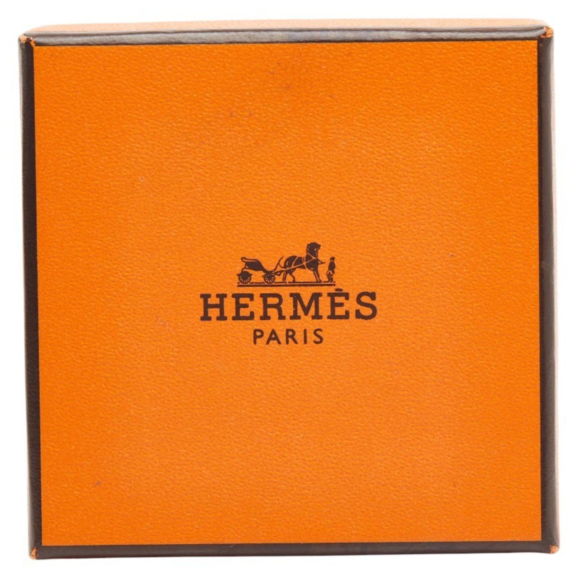 Hermes Hermes Collier de Chien motif scarf with silver and orange metal ring, women's. Size ONE SIZE - 7 Thumbnail