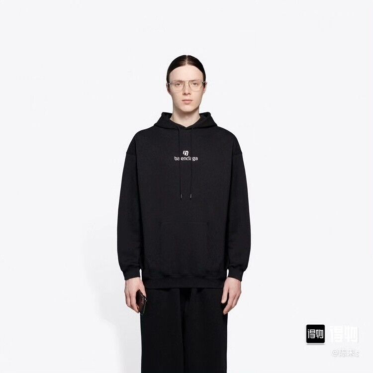 Balenciaga balenciaga embroidered football sweatshirt in black Size US XS / EU 42 / 0 - 6 Thumbnail